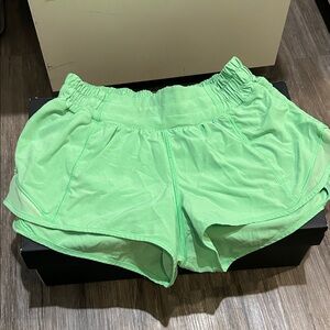 Lululemon Athletica Light Green Athletic Shorts